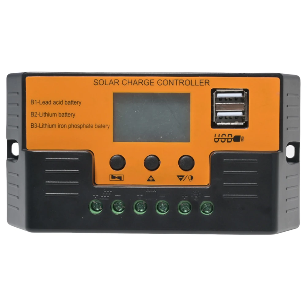 Solar Panel Controller 12v 11.1v 12.8v with LCD Display Solar Panel Battery Regulator for Gel Sealed Flooded and