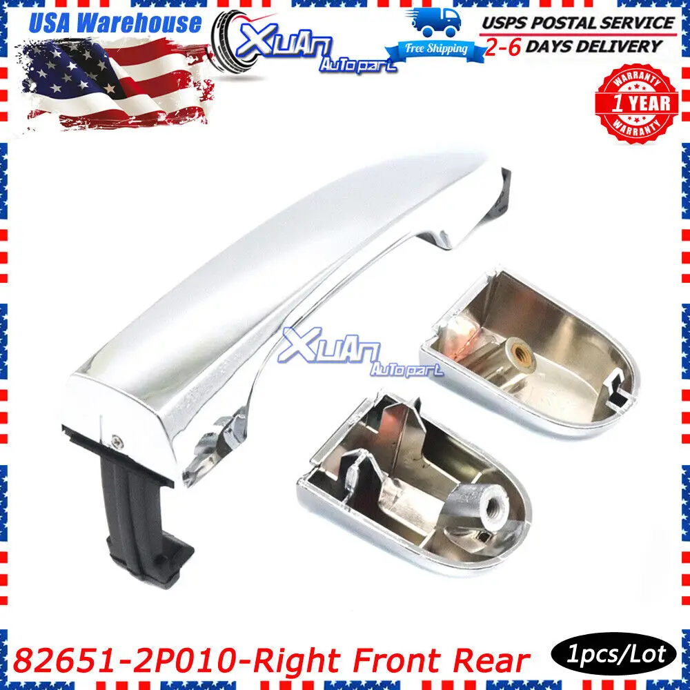 CAR Front Rear Right Chrome Exterior Outside Door Handle Cap 82651-2P010 for Kia Sorento 2011 2012 2013 2014 2015 82651-1U010