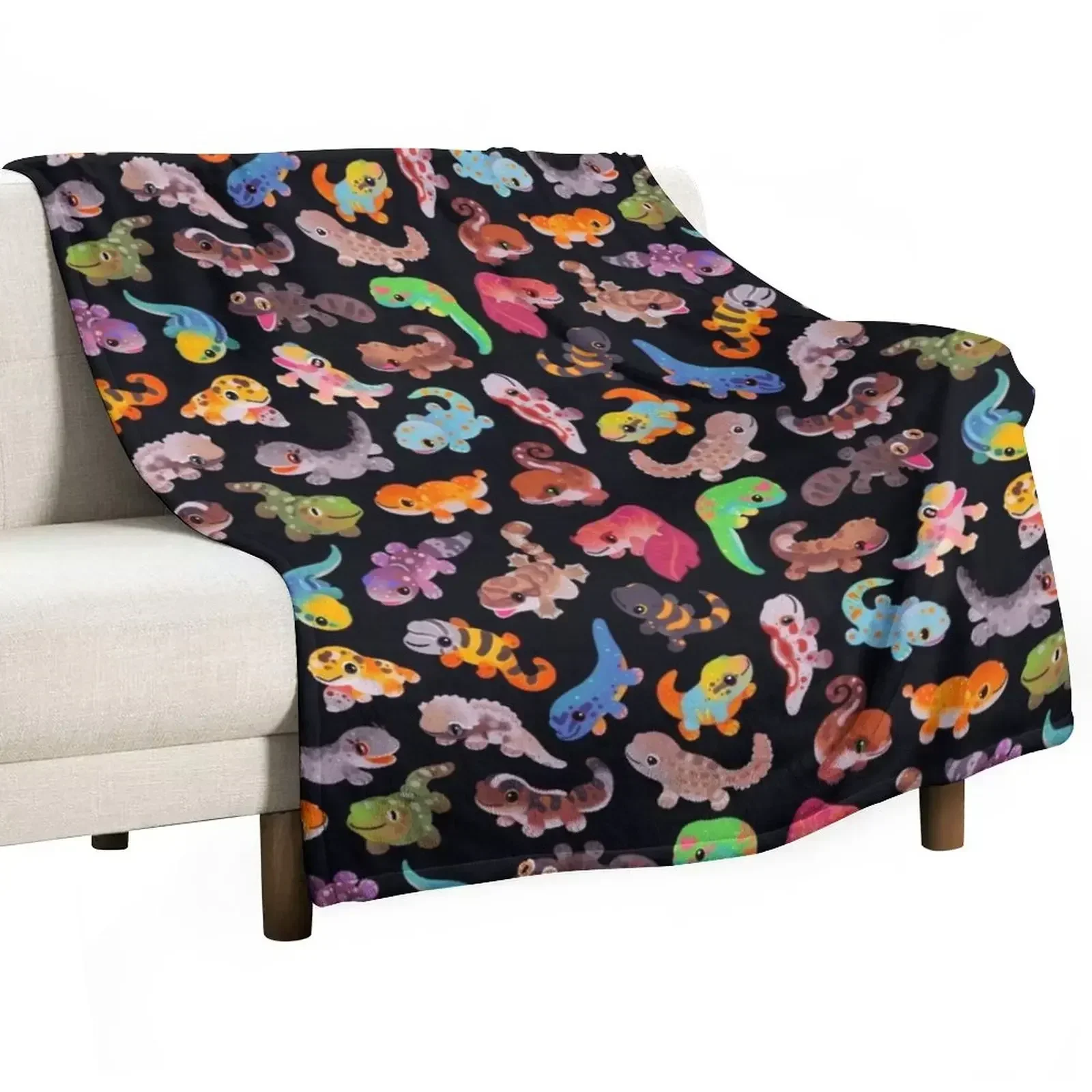 

Gecko Throw Blanket for sofa Summer Beddings Plush Sofa Throw Blankets