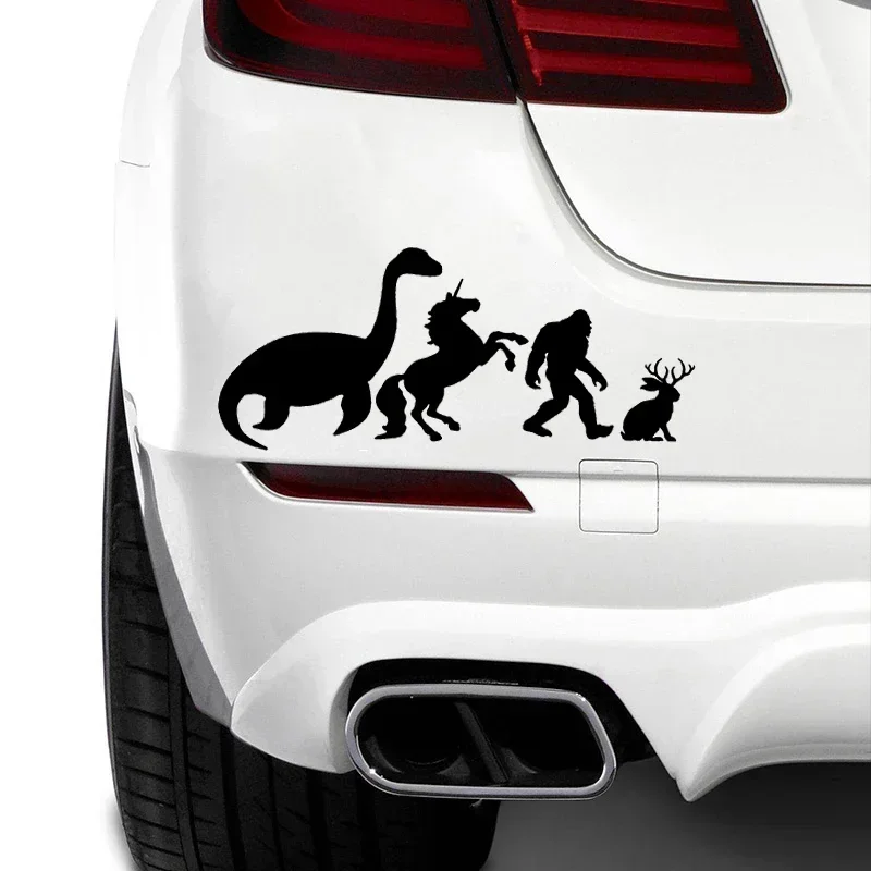 Unicorn car waterproof self-adhesive sticker, Bigfoot car style decoration, UFO, Loch Ness, Yajalop