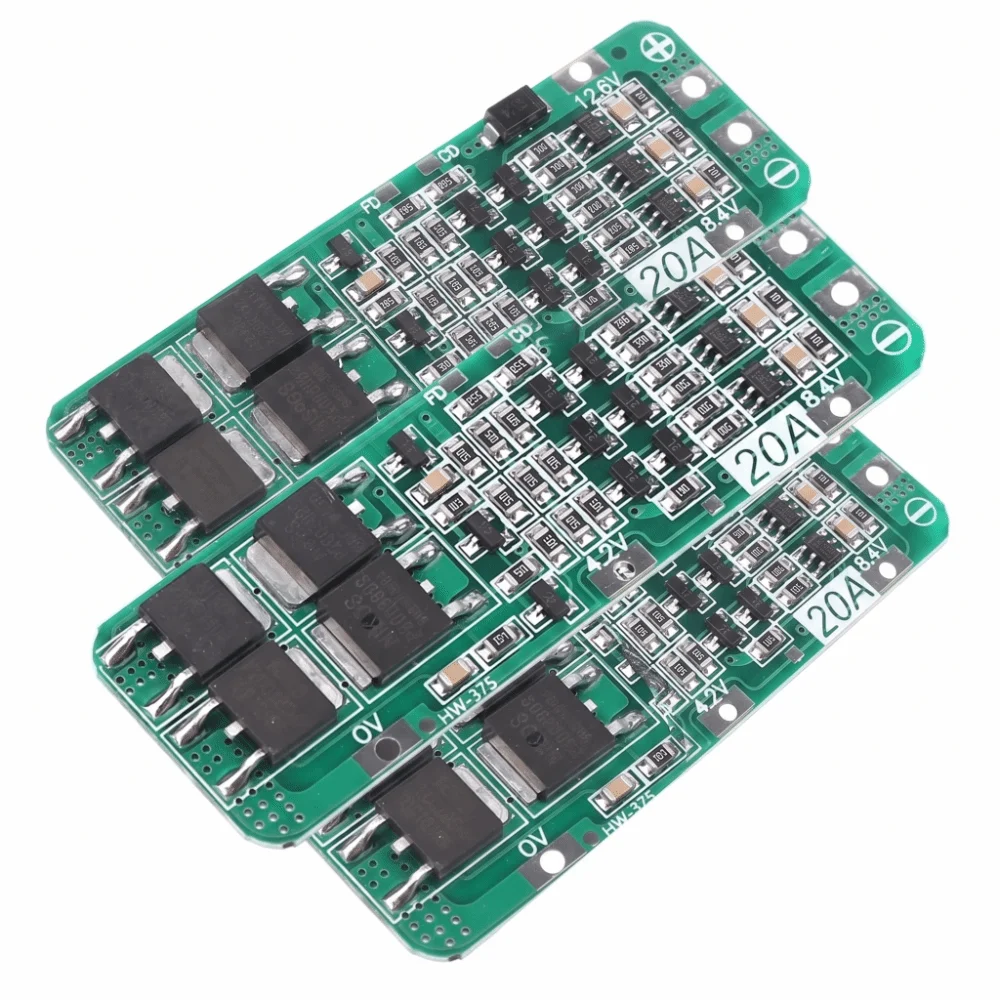 3S BMS Protection Board 12.6V 59x20x4mm 18650 Charger Protection Board 59x20x3.4MM 20A Li-ion Battery Module for Battery Pack