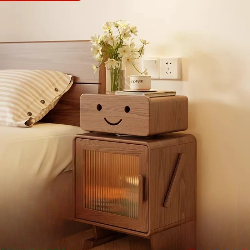

Solid wood bedside table