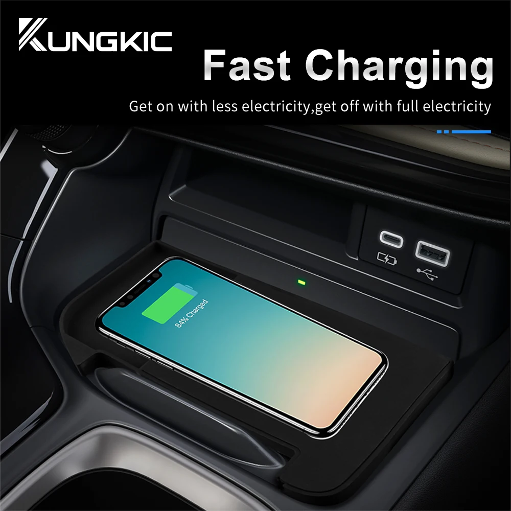 15W Car Wireless Charger For Lexus NX 2022 2023 2024 350H NX350H Mobile Phone Fast Charging Holder LHD PVC Board  Accessories