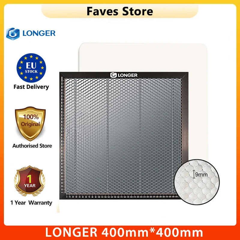 LONGER 400mm*400mm Laser Bed, Honeycomb Working Table for CO2 Laser Engraver Cutting Machine