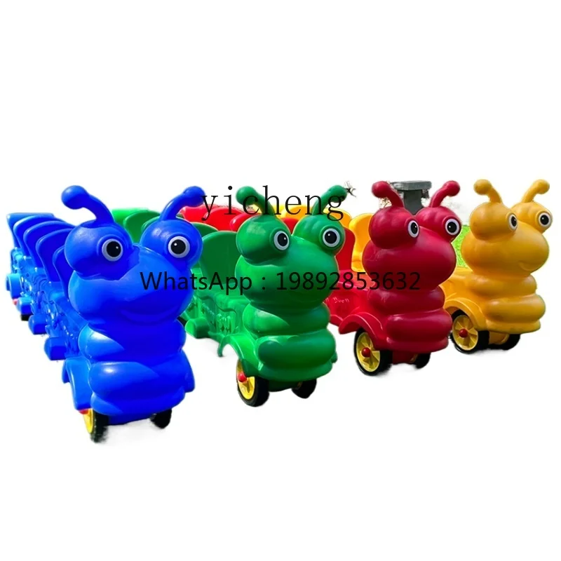 ZZ Kindergarten Multi-Person Joint Car Animal Scooter Children Outdoor Sensory Training Equipment Toy Car Group Racing