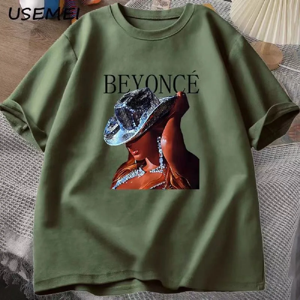 Beyonce Renaissance Tour T Shirt Mężczyźni Kobiety Bawełniane topy T-shirt O Neck Oversized Tees Streetwear Casual Harajuku Print 80017