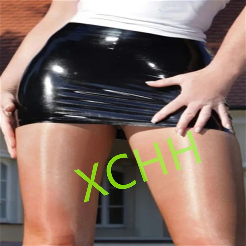 Women 100% Latex Dress Rubber Skirt Back Zip Gummi Customize 0.4mm Club Party Wear Halloween Costume XS to XXXL