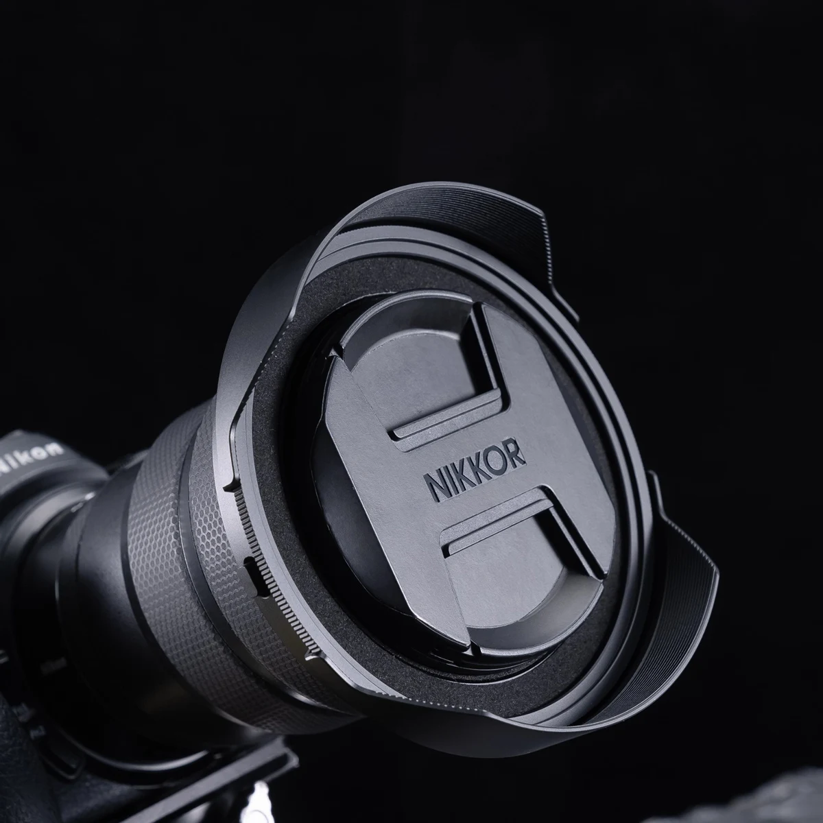 Osłona obiektywu Kase z nakrętką do Nikon Z14-24mm kompatybilna z magnetycznym filtrem okrągłym i oryginalną osłoną obiektywu