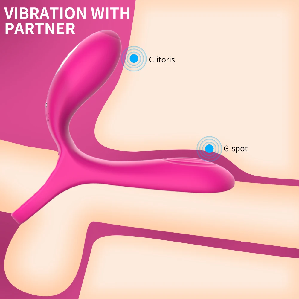 Penis Vibrator Couple Vibrating Cock Ring Remote Control Vagina Clitoris Stimulator Long Lasting Erection Sex Toys For Couple