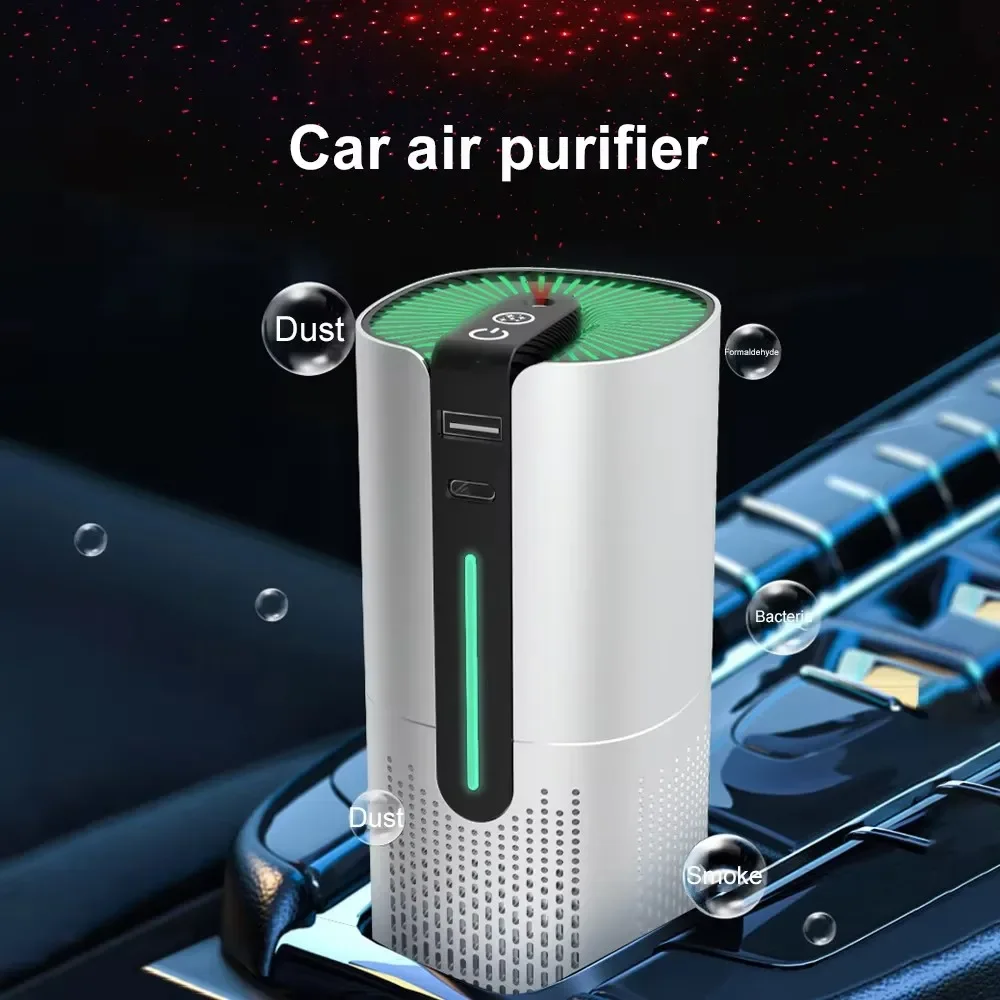 Smart Car Diffuser Humidifier Air Purifier Aroma Air Freshener Touch Control Three-Level For Car Aroma Aromatherapy Diffuser