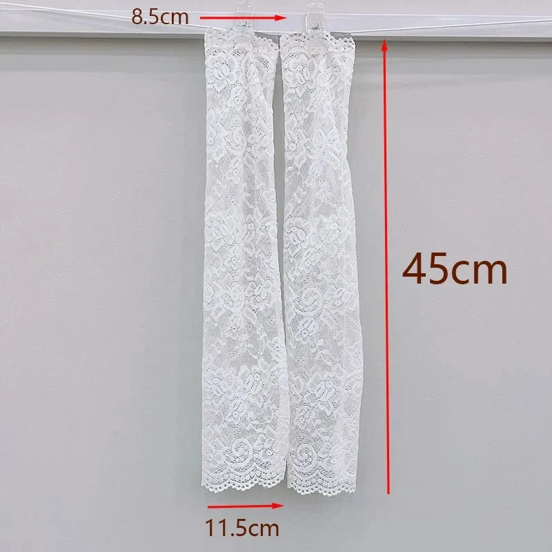 Breathable Mesh Sun-blocking Sleeves,Scar-covering Lace Sun Protection Arm Sleeves for Women, Fake Sleeves To Cover Tattoos
