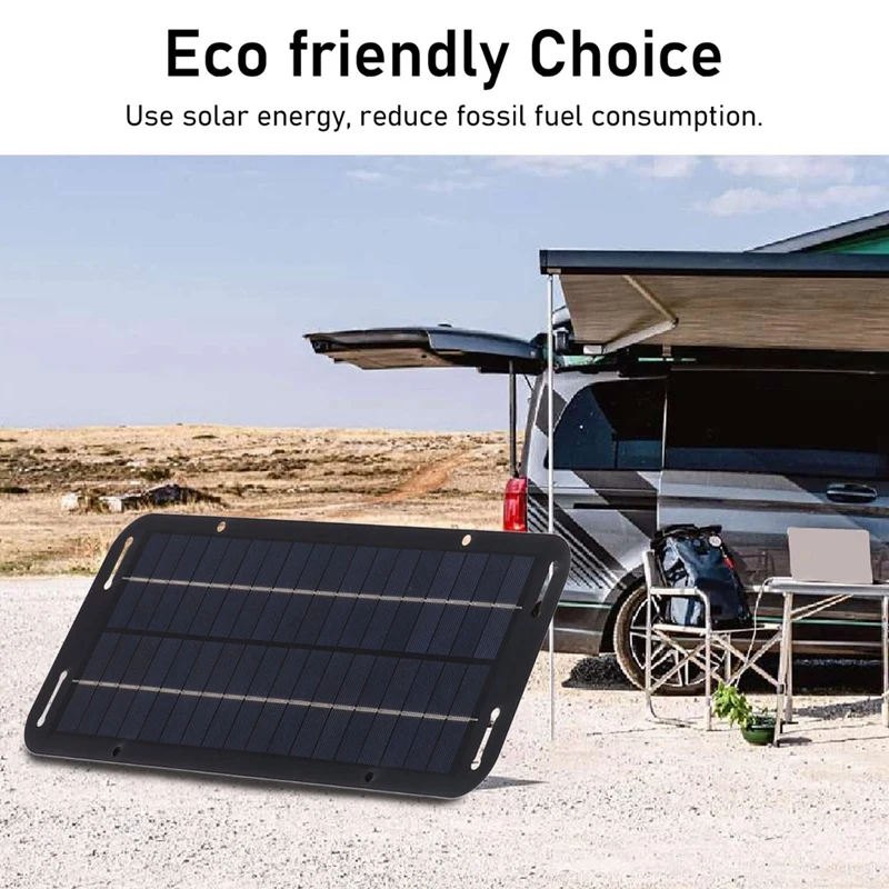 20W 12V Solar Panel Kit Solar Trickle Charger USB Power Portable Cell Phone Outdoor Waterproof Power Bank