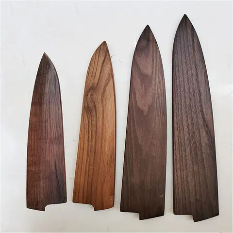 Professional Japanese Chef Knife Sheath for Gyuto/Santoku/Willagi Blades Protective Wood Scabbard Sushi Chef Knife Storage Case