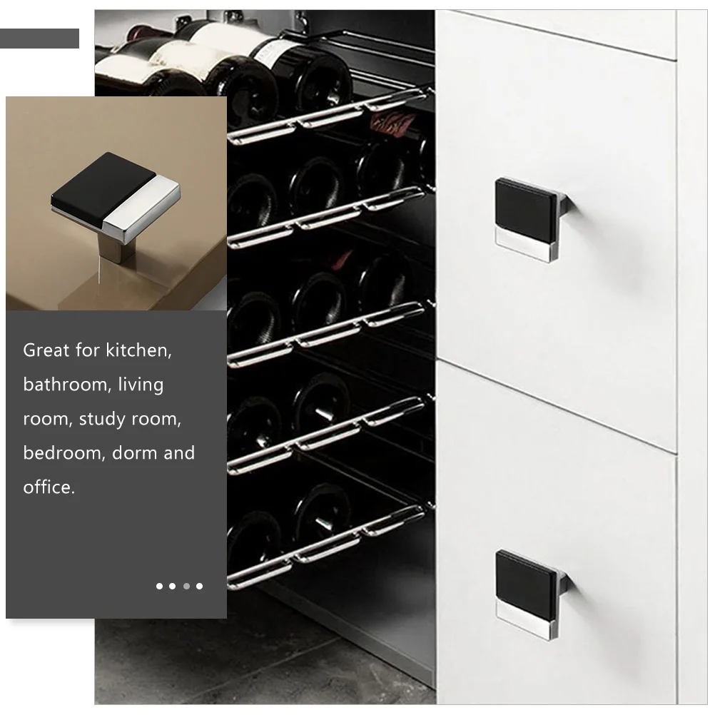 

2Pcs Cupboard Pulls Zinc Alloy Kitchen Cabinet Handles Durable Drawer Knobs Dresser Hardware Dresser Pulls Handles