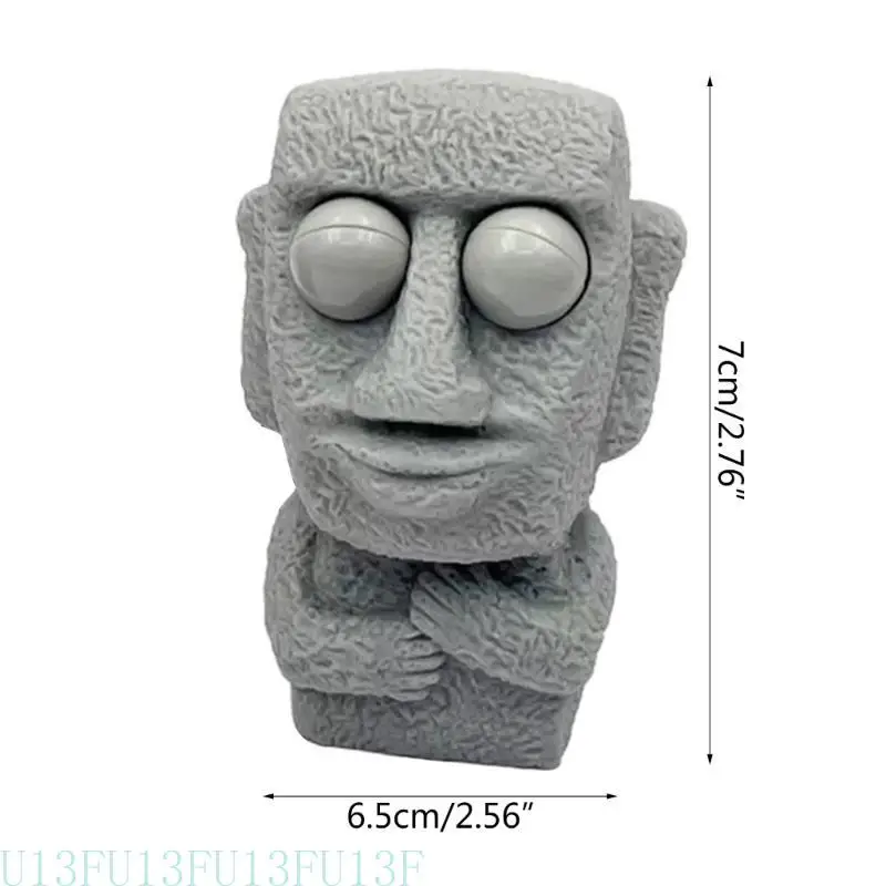 U13F Fidgets Squeeze Toy Eyepopping Rock Man เน้นไปที่การสวมรอยอุปกรณ์เล่นกล