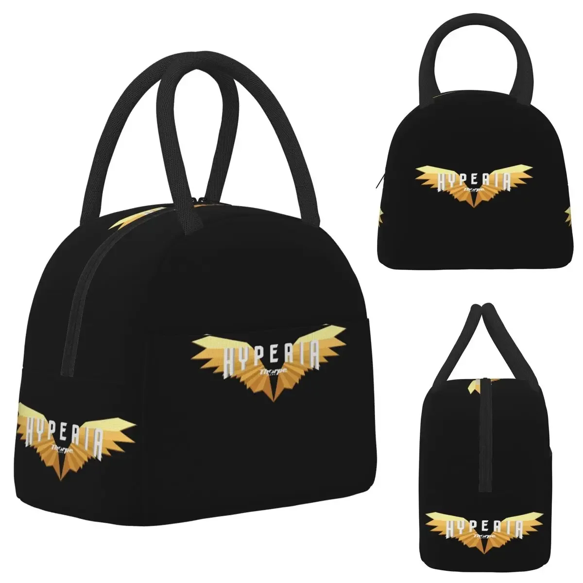 Hyperia Thorpe Park Logo Insulated Lunch Bag for Kids School Cooler Thermal Food Box Tote Portable Lunch Boxes Container