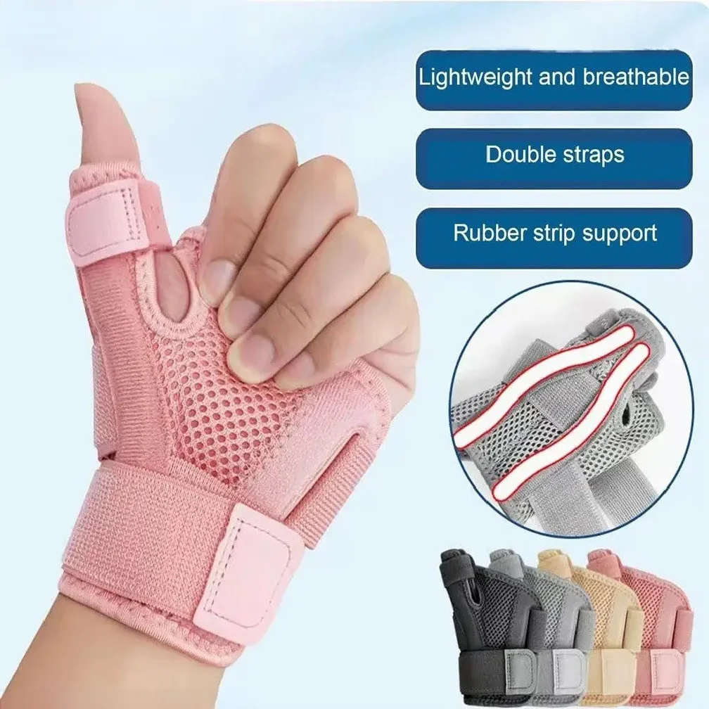 Flexible Handgelenk-Daumen-Stützorthese für Sehnenentzündung und Arthritis, atmungsaktiver Daumenschutz, passend für rechte und linke Hand