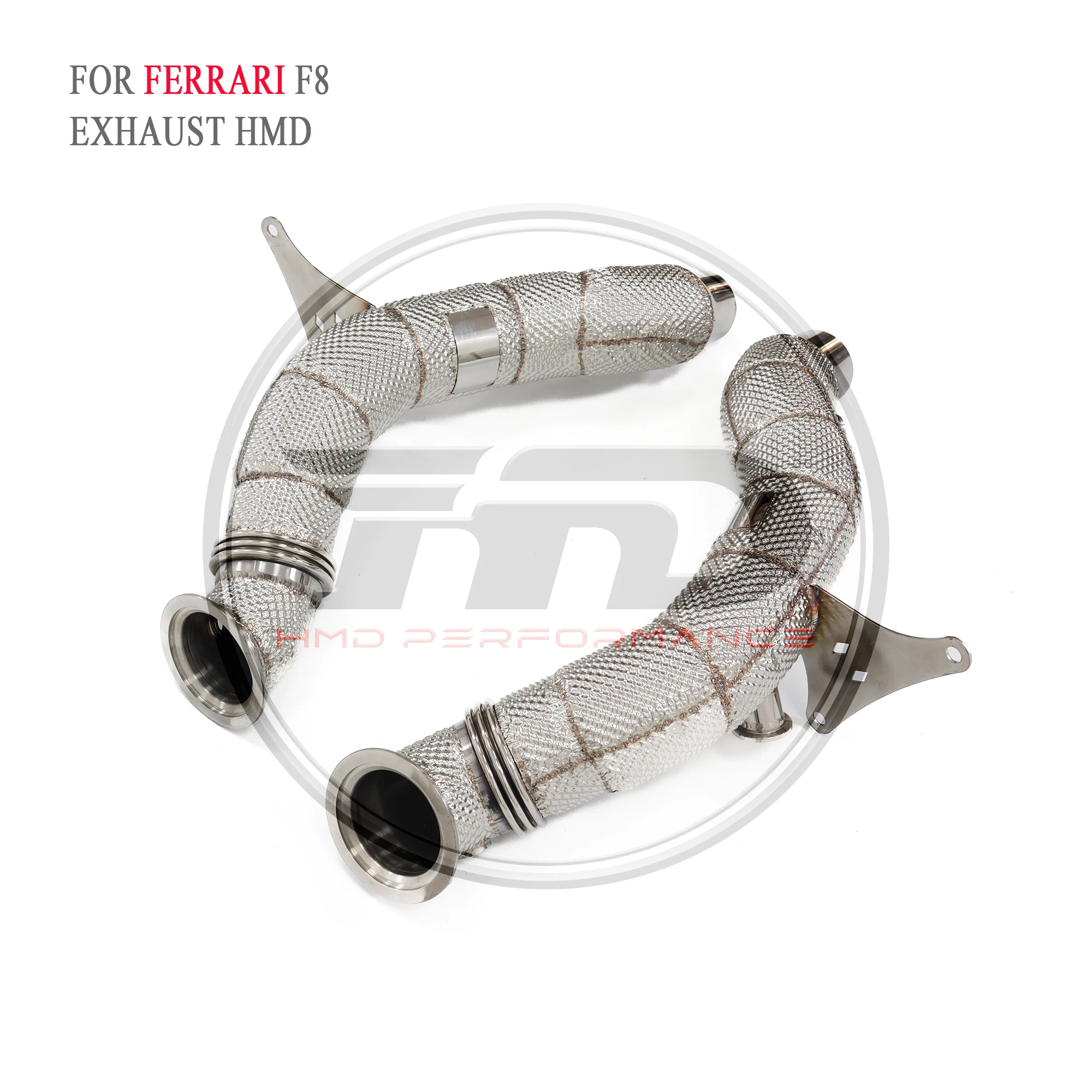 

HMD Downpipe for Ferrari F8 3.9T Exhaust Systems Stainless Steel High Performance Catalytic Header Car Accessories