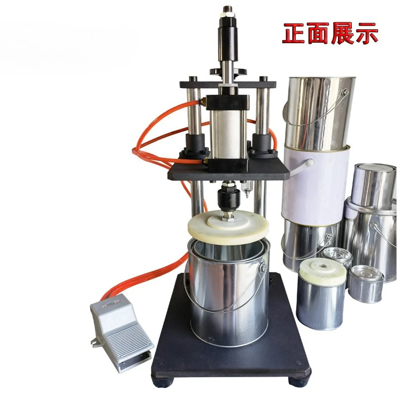 paint can pneumatic sealing machine paint can capping machine small tin can capping device