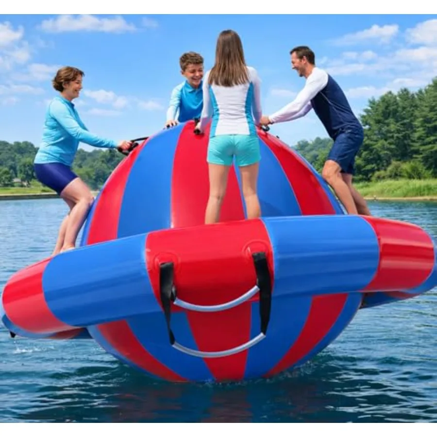 

Надувная плавучая платформа-домик для озера 8.2'x4.8' с грузоподъемностью 660 фунтов, сверхпрочная, с 8 ручками, для нескольких человек