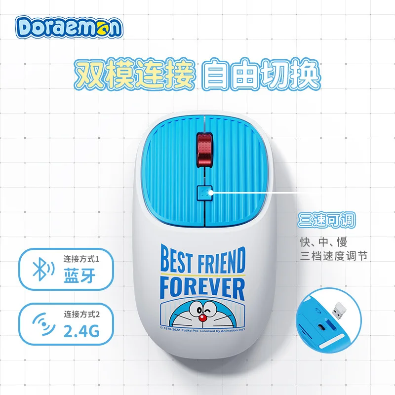 Doraemon Keyboard Mouse Combos Cute Cartoon Animation Girly Heart Home Office Portable Wireless Keyboards Mouse Gift