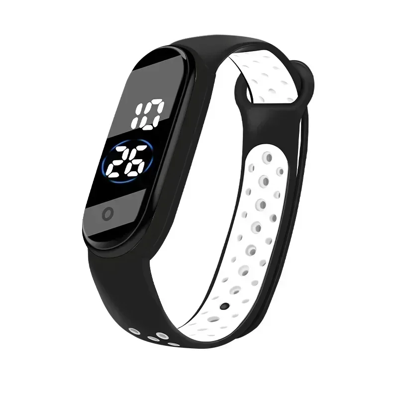 Montre numérique LED pour enfants, montre-bracelet de sport tendance pour enfants, étanche, bracelet en silicone ultra-léger, adolescents garçons et filles, unisexe