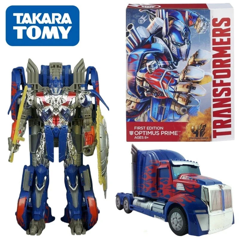 

В наличии TM Transformers Movie 4 AOE 1st Edition Optimus Prime Коллекционная фигурка Аниме Робот Аниме Экшн-модели Детские подарки Стич