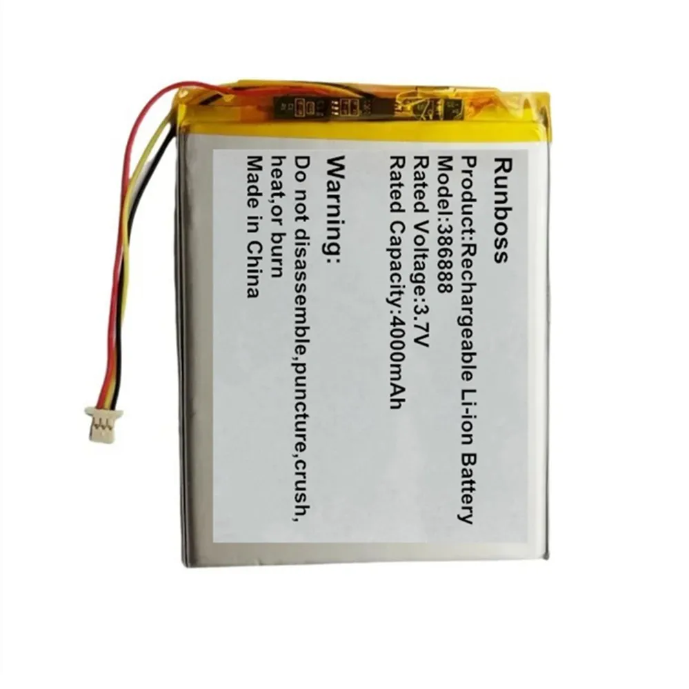 3.7V 4000Mah 386888…