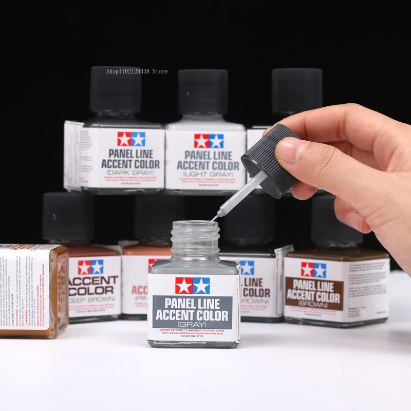 Tamiya Model Paint Set - Pintura Esmalte Panel Line Accent Color