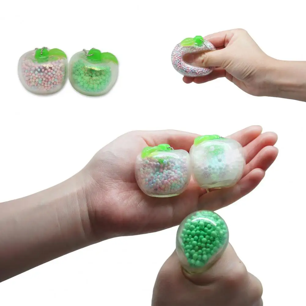 

Decorative Props Quick Rebound Stress Relief Toy Simulation Fruit Squeeze with Mini Balls Toy for Party