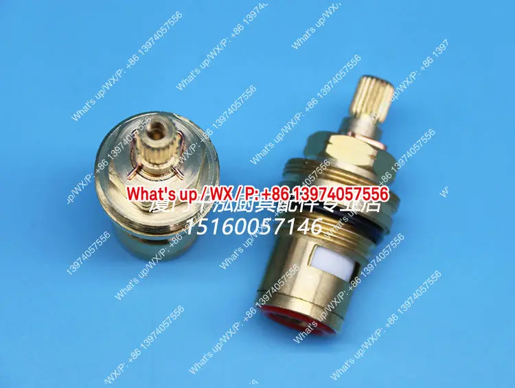 Tianshi T & S hot and cold star basin double double open mixed faucet spool copper spool equip013787-45