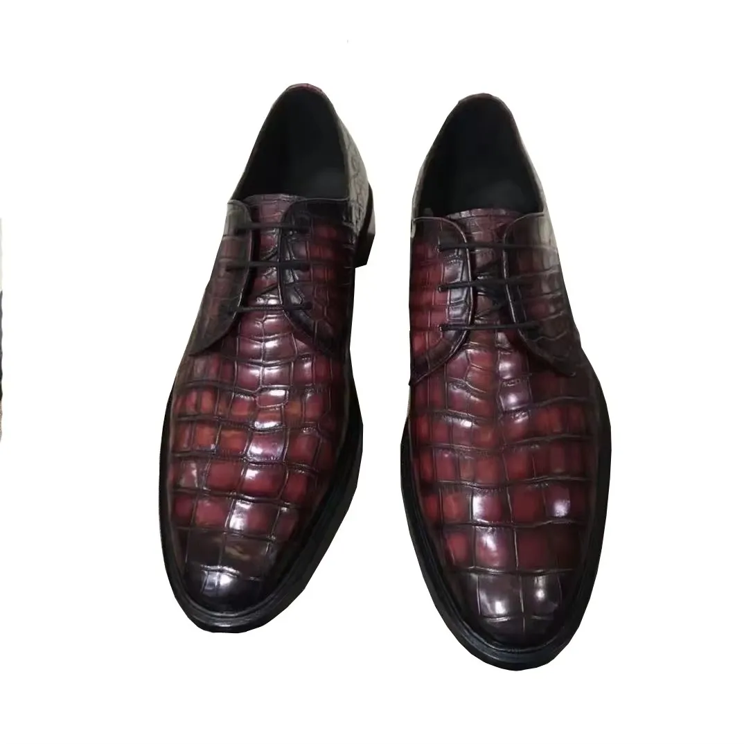 yingshang new men dress shoes male crocodile shoes wedding fahion business shoes