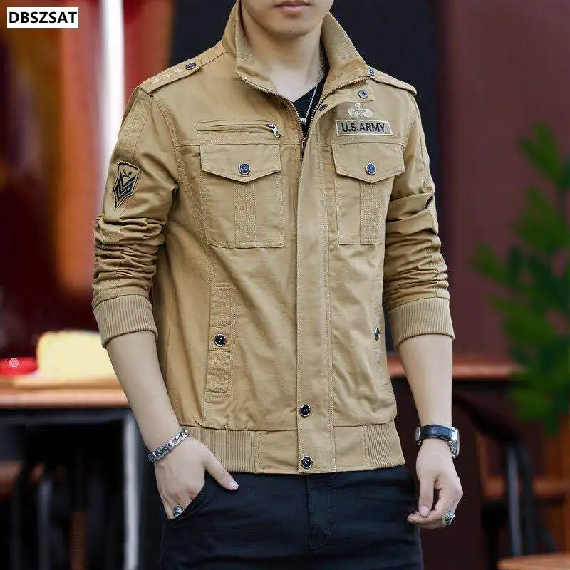 

2023 Spring Autumn New Mens Casual Jacket Fashion Zip Up Slim Fit Caots Male Trend Baseball Bomber Jacket Man Brand Overcoat