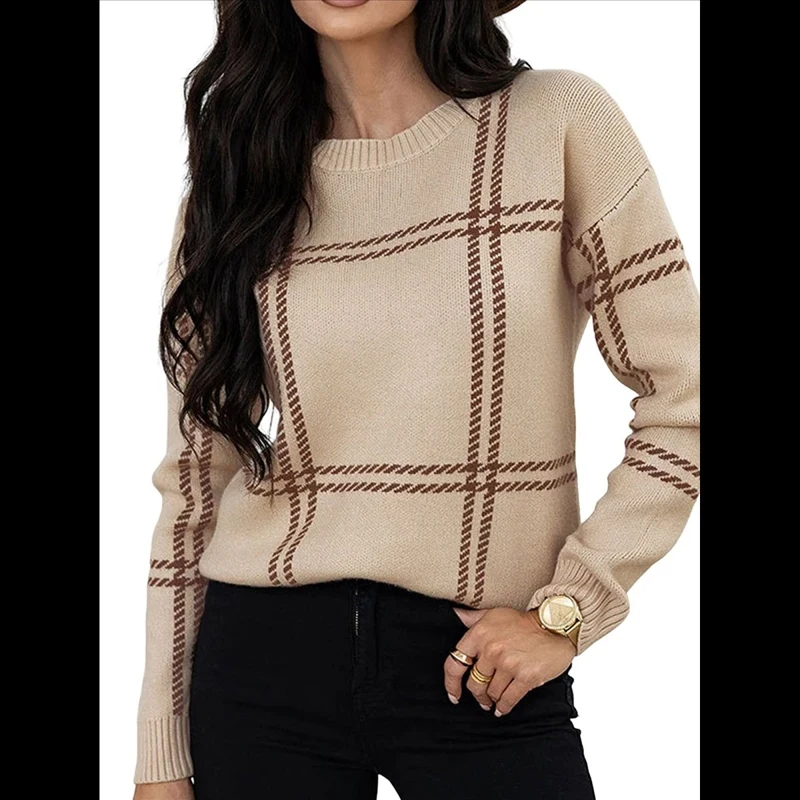 Women's Sweater All Season Crew Neck Long Sleeve Solid Color Casual All-Match Daily Commute Dating Holiday Streetwear
