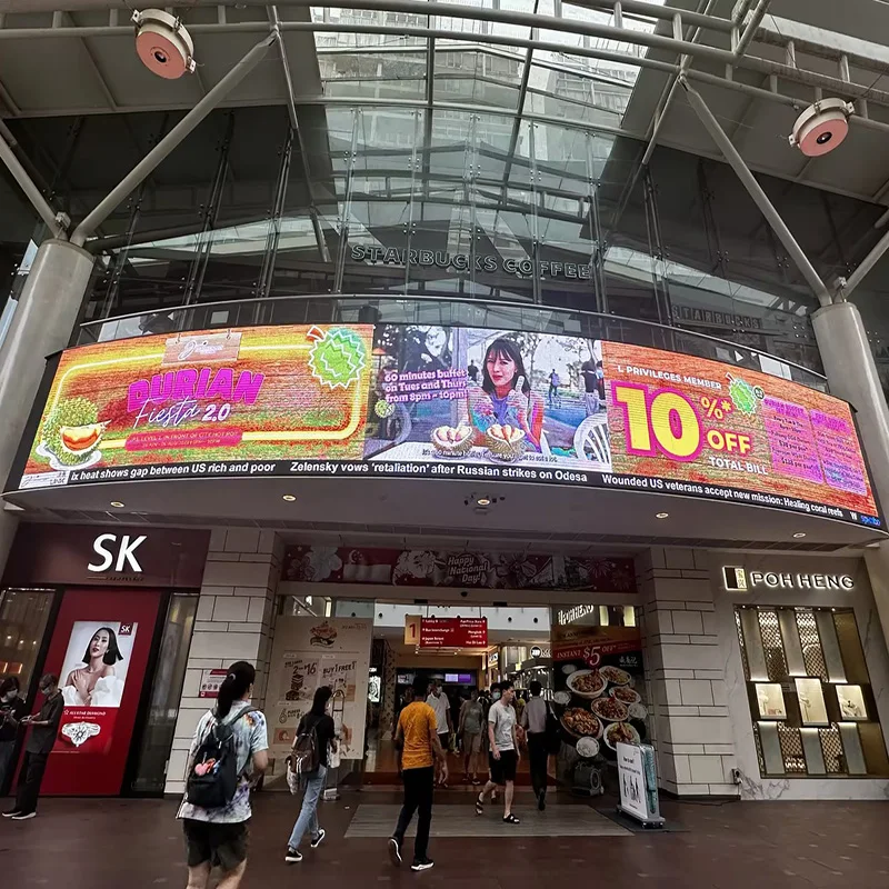 لوحة عرض حائط فيديو LED خارجية متينة للتركيبات على المدى الطويل #4