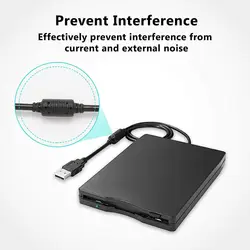 Portable 3.5 inch USB Mobile Floppy Disk Drive 1.44MB External Diskette FDD for Laptop Notebook PC USB plug-and-play connection