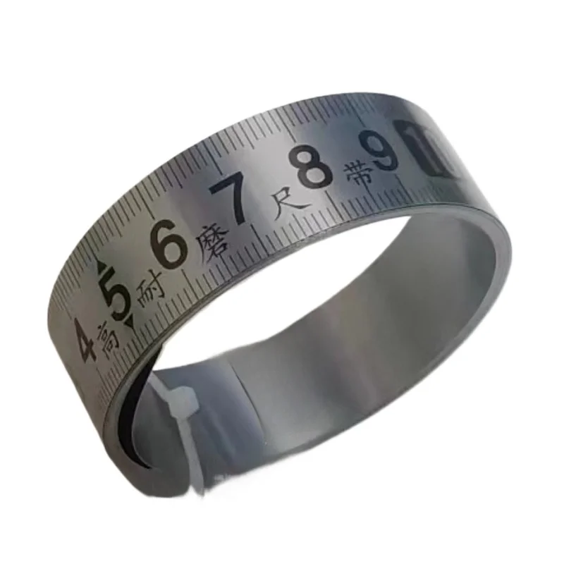 Stainless Steel Adhesive Measuring Tape Ruler 19mm Width for Workbench Machine Woodworking