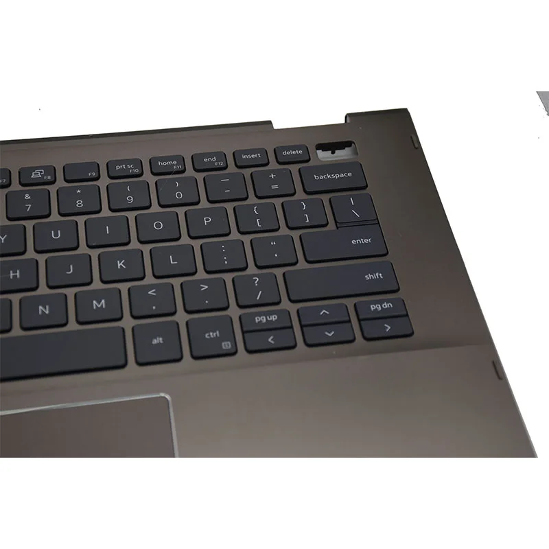 used, about 95% new Palmrest With Keyboard With Touchpad For Dell Inspiron 7405 2 in 1 Brown Color