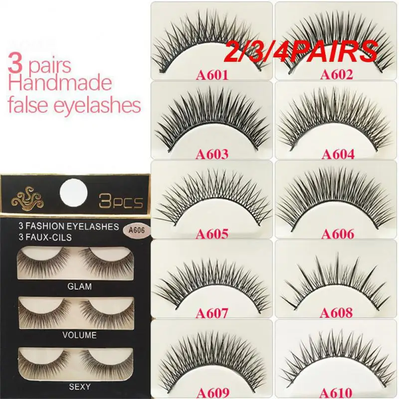 2/3/4PAIRS 3d Faux Mink Hair Dramatic Comfortable Reusable Must-have Lightweight Stunning