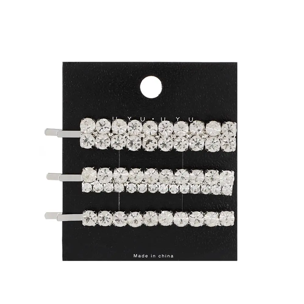 Korea Style Bingbing Hair Styling Rhinestones Hairpins Shining Crystal Barrettes Diamondl Hairgrip Hair Clips Set
