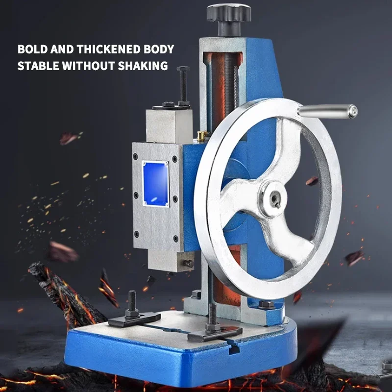 JA-2-1T Small High Precision Pneumatic Bench Press Riveting Machine 10KN Single Column Punching Machine for Metal Work