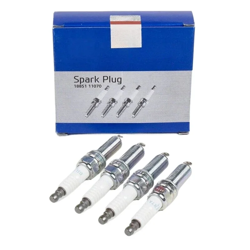 4Pcs/6Pcs 18851-11070 DILKR7A11 Dual Iridium Spark Plug For Hyundai Equus Genesis Kia Optima Quoris Sorento Ignition System