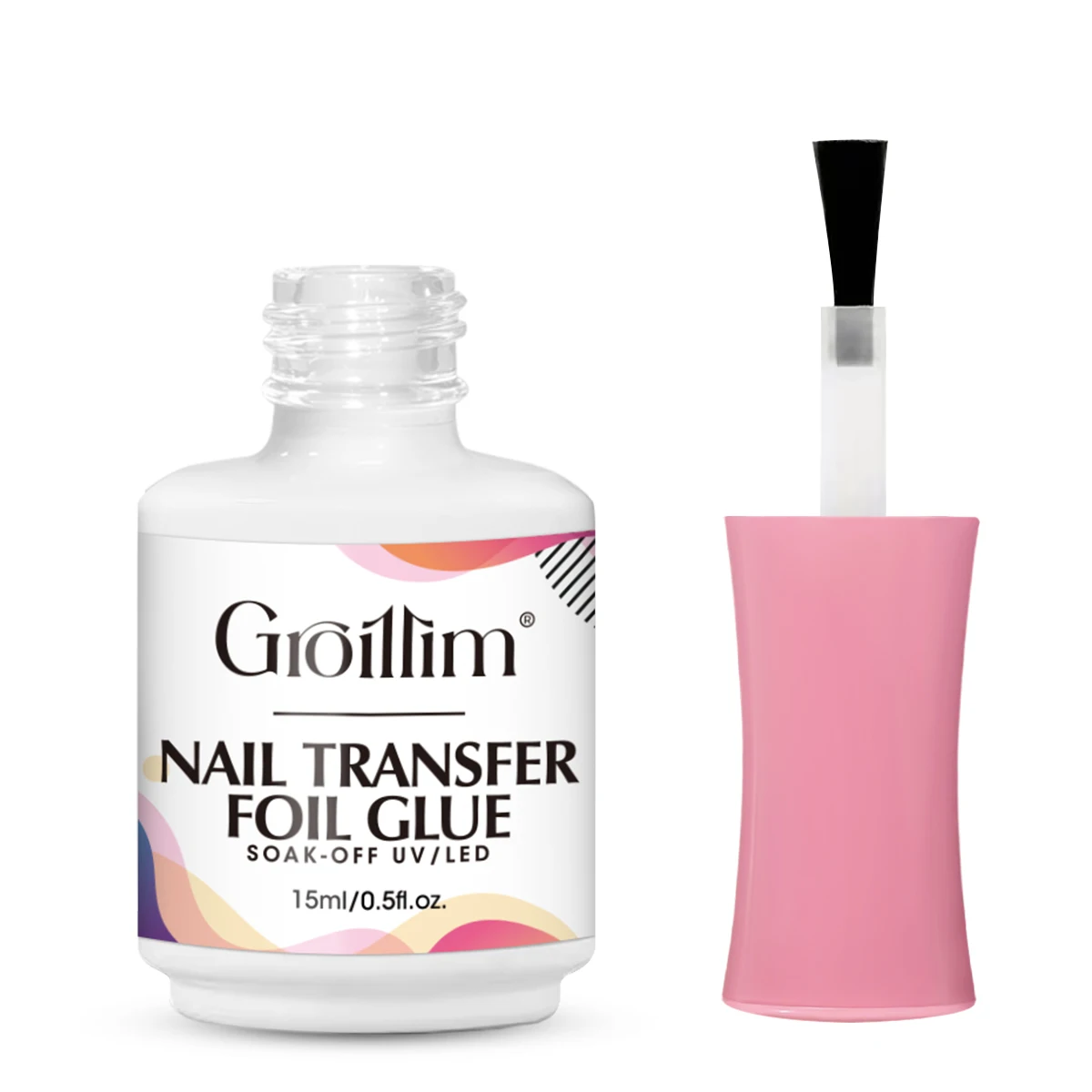 Nail Art Foil Glue, a Nail Glue Transfer Adhesive for Foil Stickers, Suitable for DIY Nail Art, Requires LED Lighting.