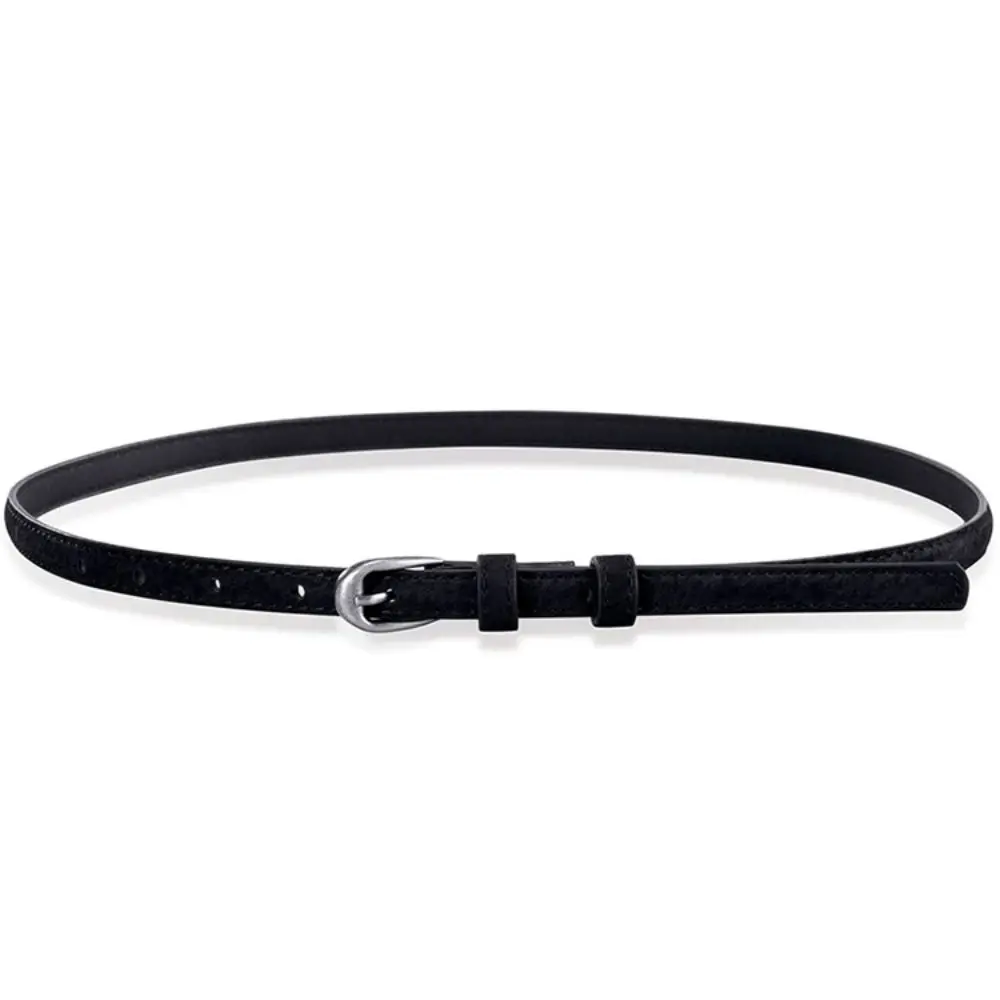 Модный замшевый кожаный ремень с пряжкой, роскошный дизайн, повседневный деловой пояс, тонкий пояс в стиле ретро для женщин