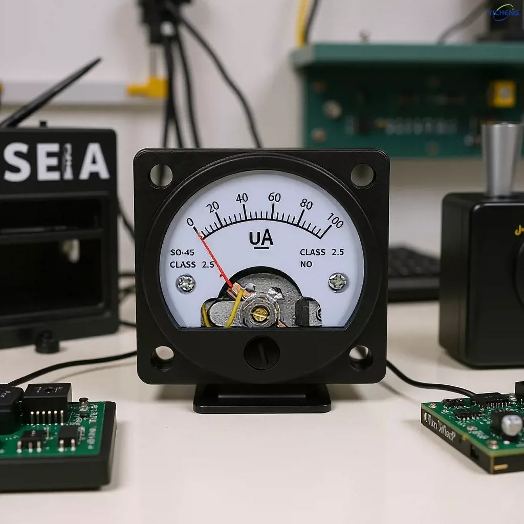 YICHENG Marine DC Circular Microampere Meter Low Current Test, Directly Connected. 30uA-500uA