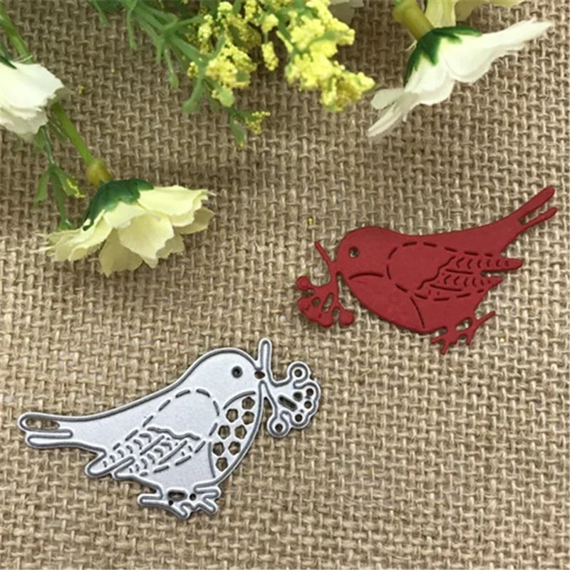 1 Pcs Birds Metal Cutting Dies Stencil DIY Scrapbooking Photo Album Decor Embossing Cards Crafts