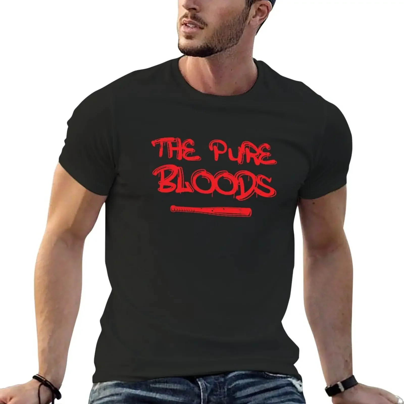 The pure bloods Pureblood Horror quote T-Shirt aesthetic clothes plain boys whites men clothings