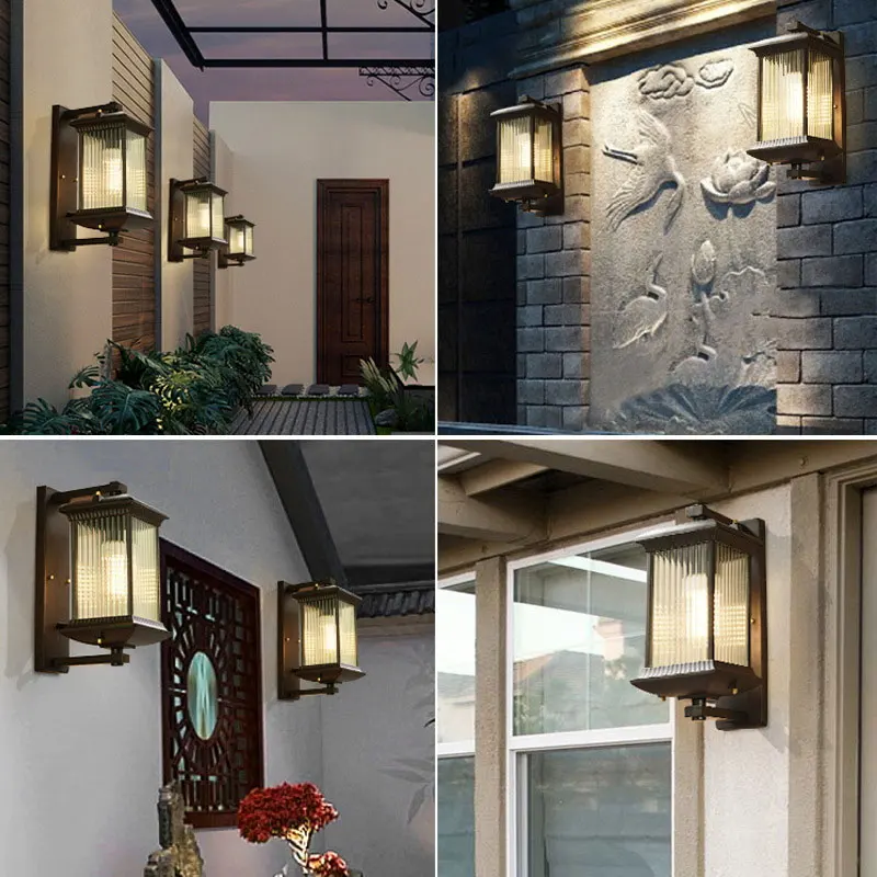 Outdoor Waterproof Wall Lamp Outdoor Creative Led Corridor Balcony Wall Lamp Garden Courtyard Gate Lamp