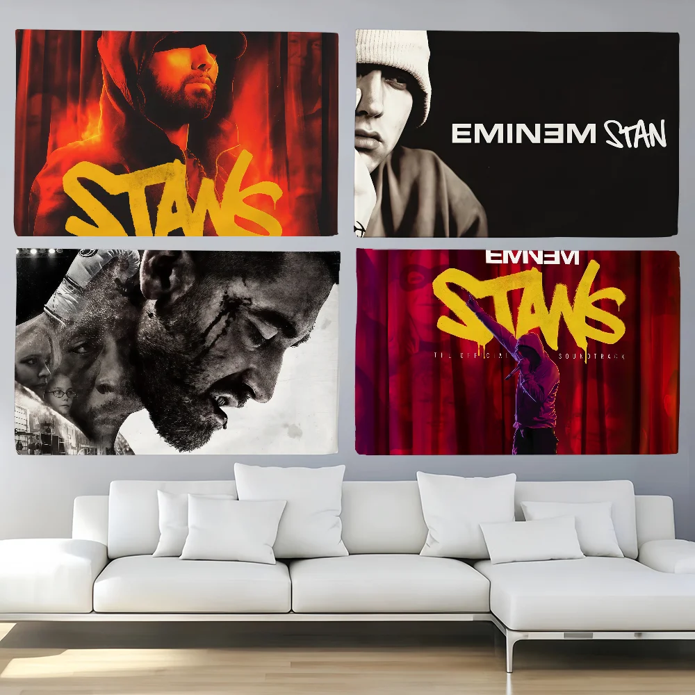 Amerikanischer Rapper Eminem Stans Flagge zur Dekoration für Outdoor-Picknick, zum Aufhängen, für Zuhause, Camping, Party, Banner