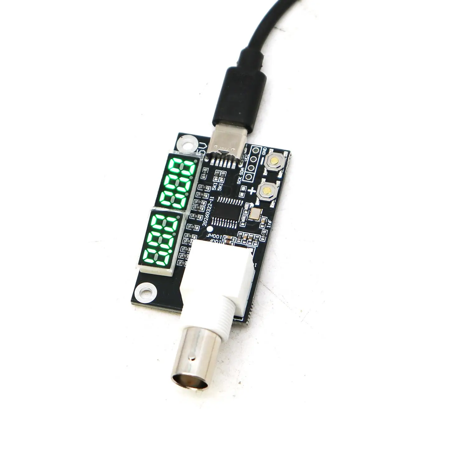 DYKB 1KHz-200MHz Frequency Meter BNC TYPE-C High Precision Digital Counter Ham Radio SW MW Measurement Receiver Analyzer Module